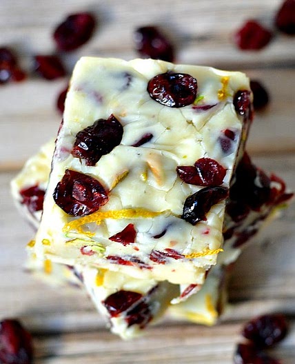 Orange Cranberry White Chocolate Fudge Recipe
