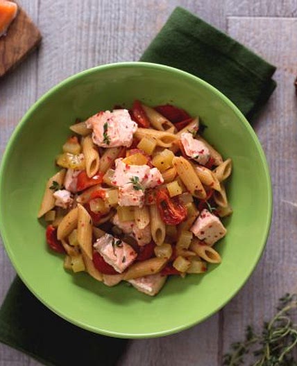 Pasta con salmone e patate