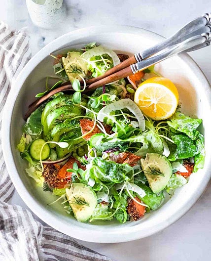 Smoked Salmon, Avocado and Fennel Salad