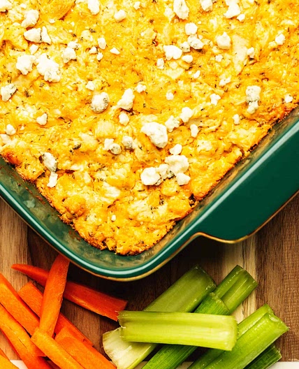 Keto Buffalo Chicken Dip - 2 Net Carbs