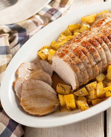 Arrosto di vitello al forno con patate