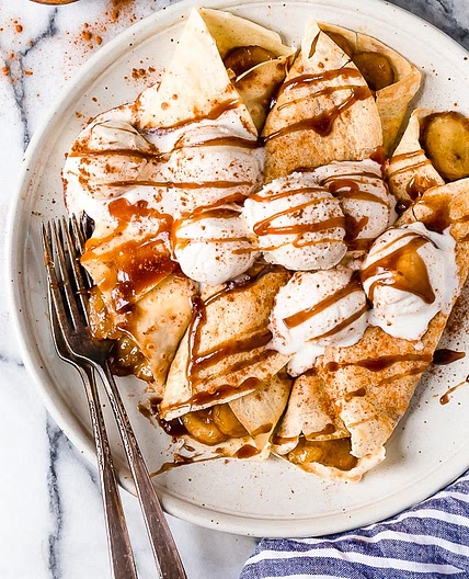 Banana Foster Crepes