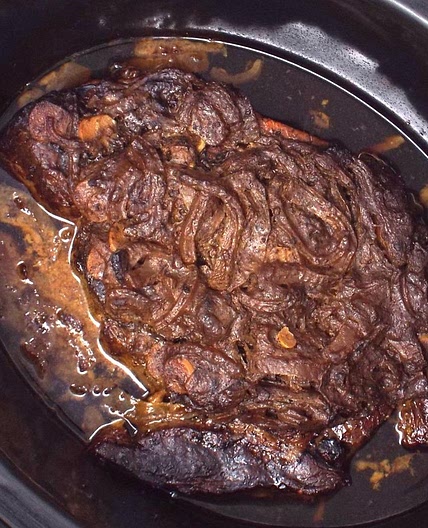 Slow Cooker Dijon Mustard Pot Roast
