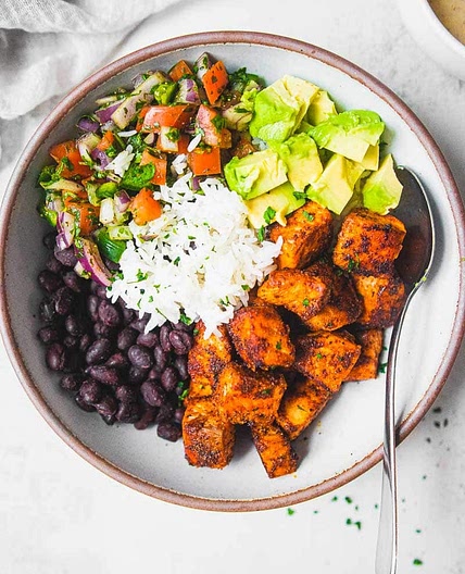 Salmon and Black Bean Bowl