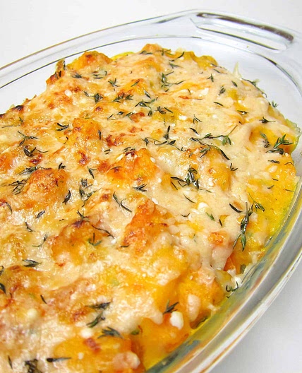 Baked Chickpeas with Butternut Squash Casserole