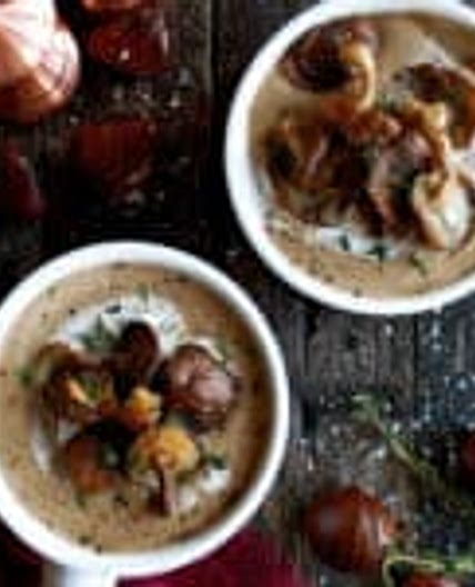 Creamy Roasted Chestnut Soup