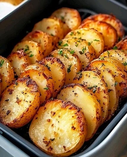 Air Fryer Sliced Potatoes Recipe