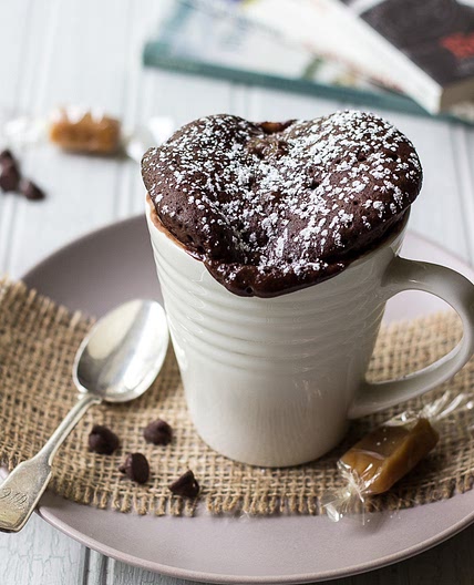 Chocolate Caramel Mug Cake