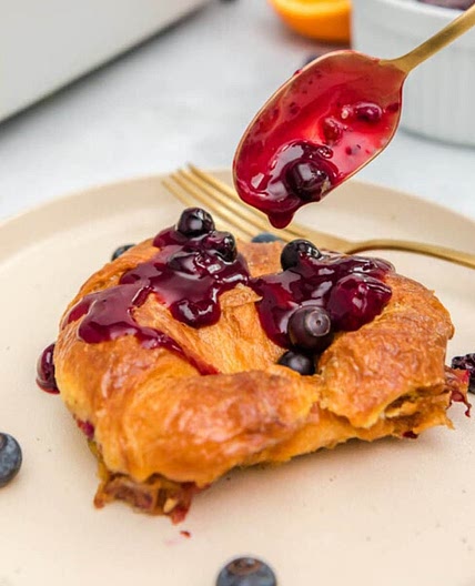 Blueberry Croissant French Toast