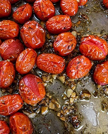 Roasted Cherry Tomatoes with Garlic and Balsamic