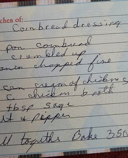 Mom's cornbread dressing