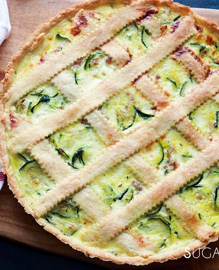 Savory Crostata with Zucchini and Prosciutto
