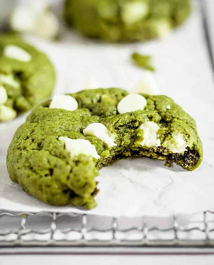 Matcha Cookies With White Chocolate