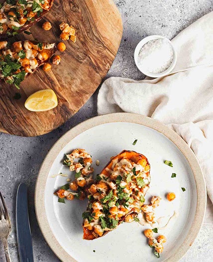 Loaded Sweet Potatoes (Delicious Baked Sweet Potato Recipe!)