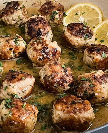 Chicken Piccata Meatballs