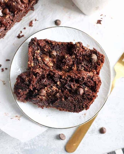 One Bowl Vegan Chocolate Zucchini Banana Bread