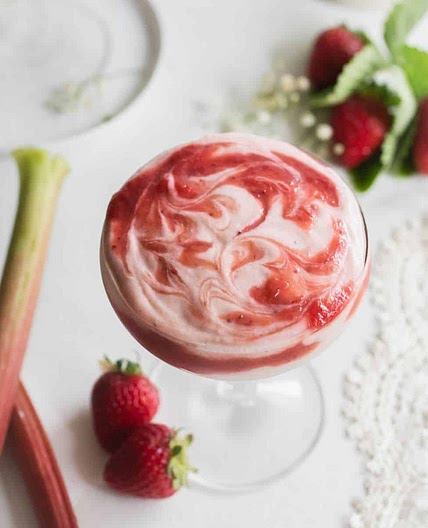 Strawberry Rhubarb Mousse