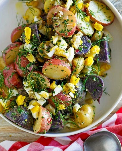 Red, White and Blue Potato Salad