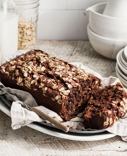 Chocolate Oatmeal Banana Bread