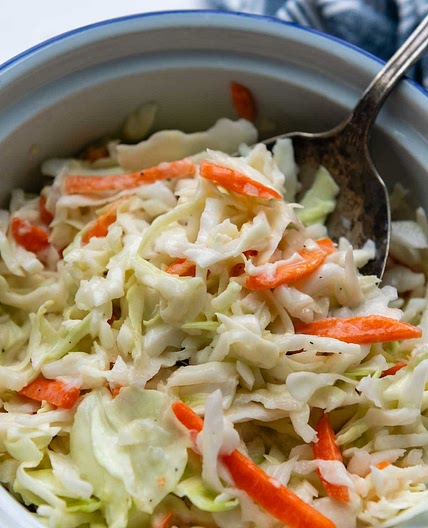 5-Minute Creamy Gluten-Free Coleslaw with Mayo