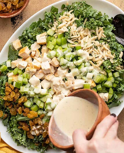 Crunchy Kale and Chicken Salad