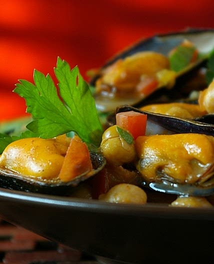 Moroccan Style Mussels