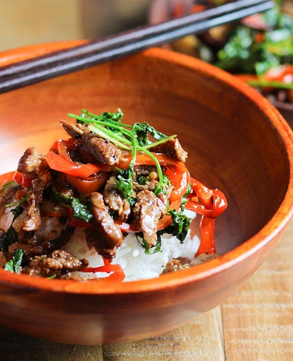 Marinated Beef Stir Fry With Cilantro