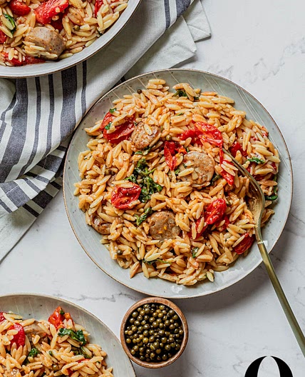 1-Pot Chicken Sausage Orzo Recipe