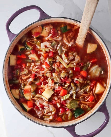 One Pot Detox Cabbage Soup