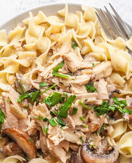 Rotisserie Chicken Stroganoff