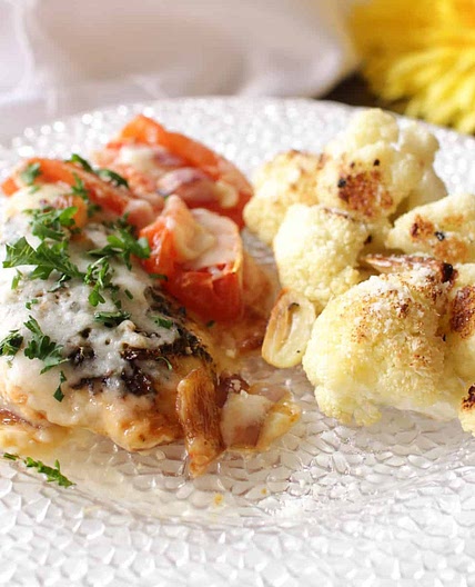 Chicken Caprese For One