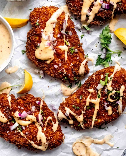 Pretzel Crusted Chicken
