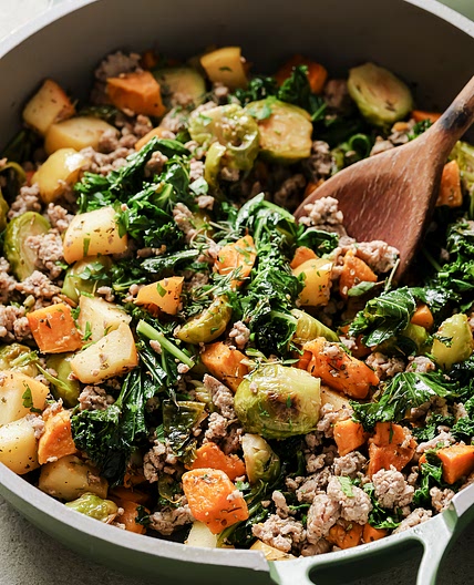 Sweet Potato & Turkey Breakfast Hash