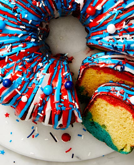 Lemon-Berry Firecracker Cake