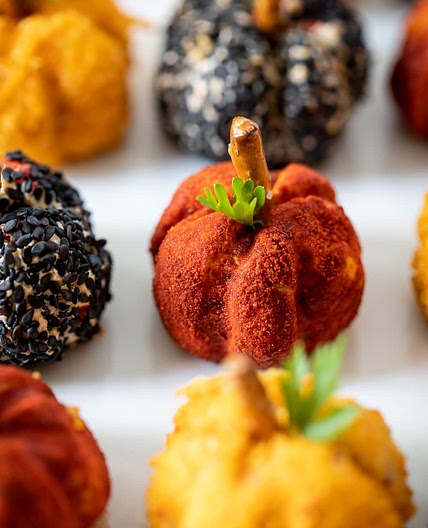 Mini Pumpkin Cheese Balls