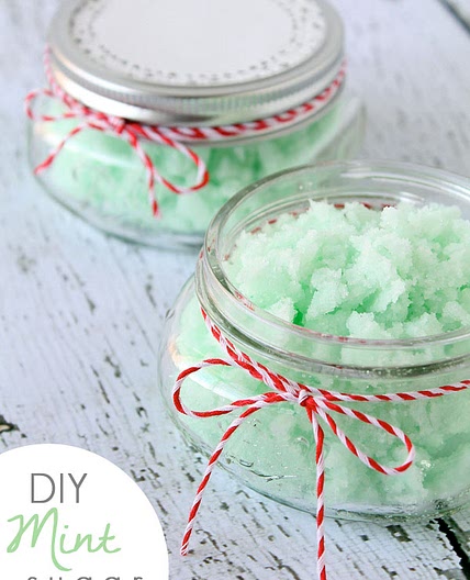 DIY Mint Sugar Scrub