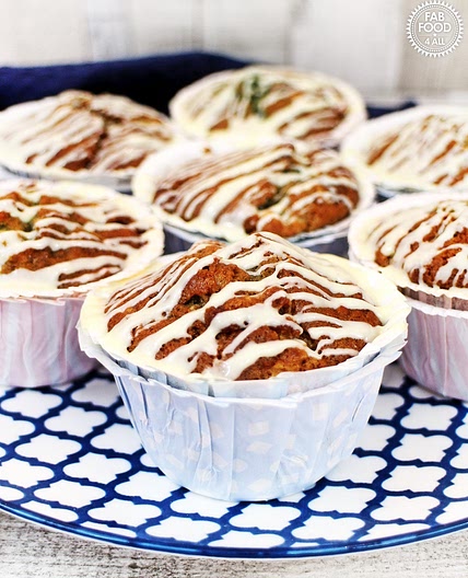 Blueberry, Banana & White Chocolate Chip Muffins