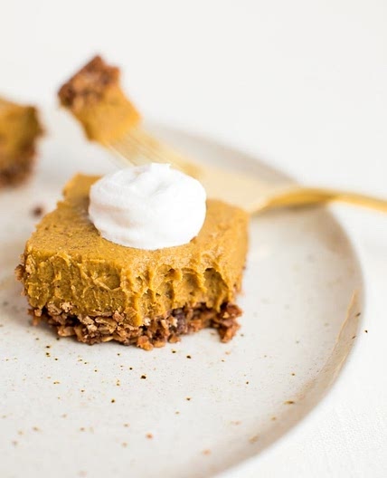 No Bake Pumpkin Pie Bars