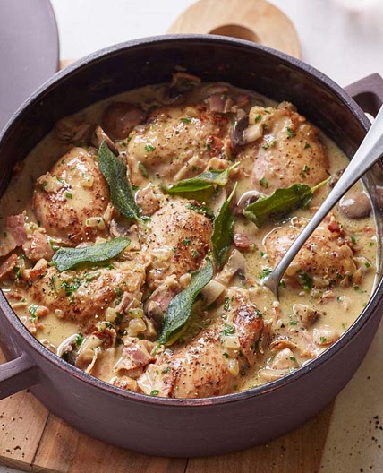 Rather special chicken and herb casserole