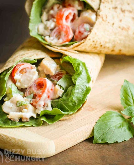 Blue Cheese Chicken Wraps With Bacon