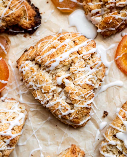 Candied Ginger Orange Scones