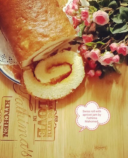Swiss Roll Filled With Apricot Jam