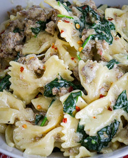 Instant Pot Sausage and Kale Pasta