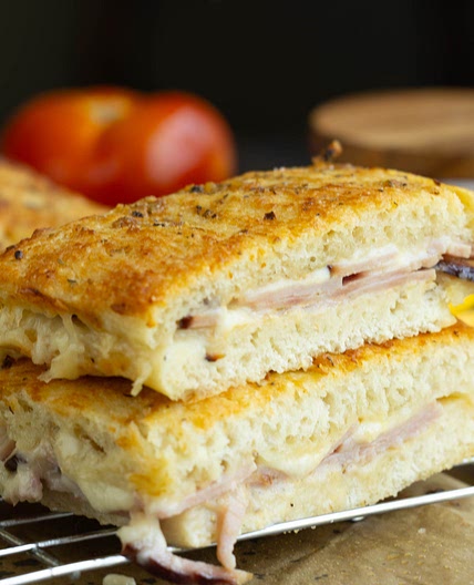 Ham and Cheese Slab Sandwich