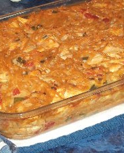 Tex-mex Chicken Spaghetti Casserole