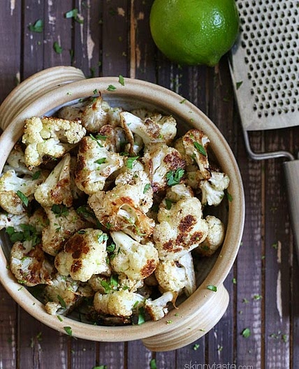 Cilantro-Lime Roasted Cauliflower