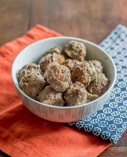 Baked Bison Meatballs