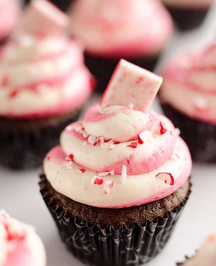 Peppermint Chocolate Candy Can Cupcakes