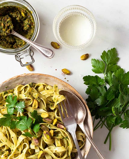 Vegan Parsley Pesto with Pistachios