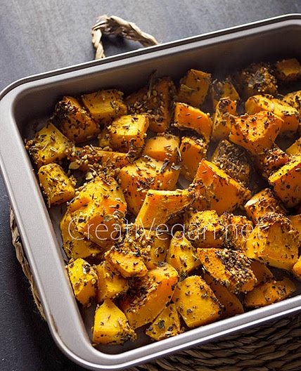Calabaza asada con especias